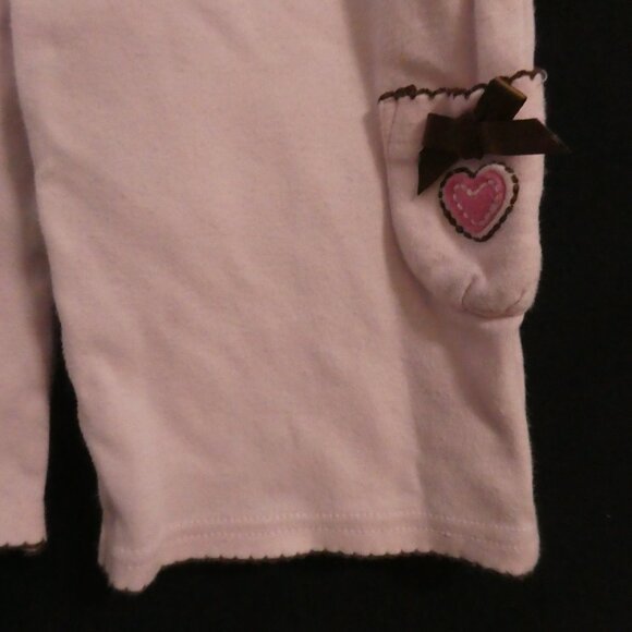 Unbranded | 24 months | Pink Cotton Pants | Heart and Bow Leg Pocket - Picture 7 of 13